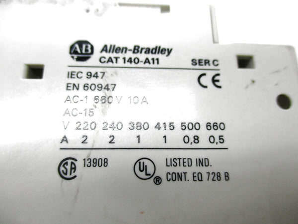 ALLEN BRADLEY 140-A11 SER. C 600VAC 10A NSNP