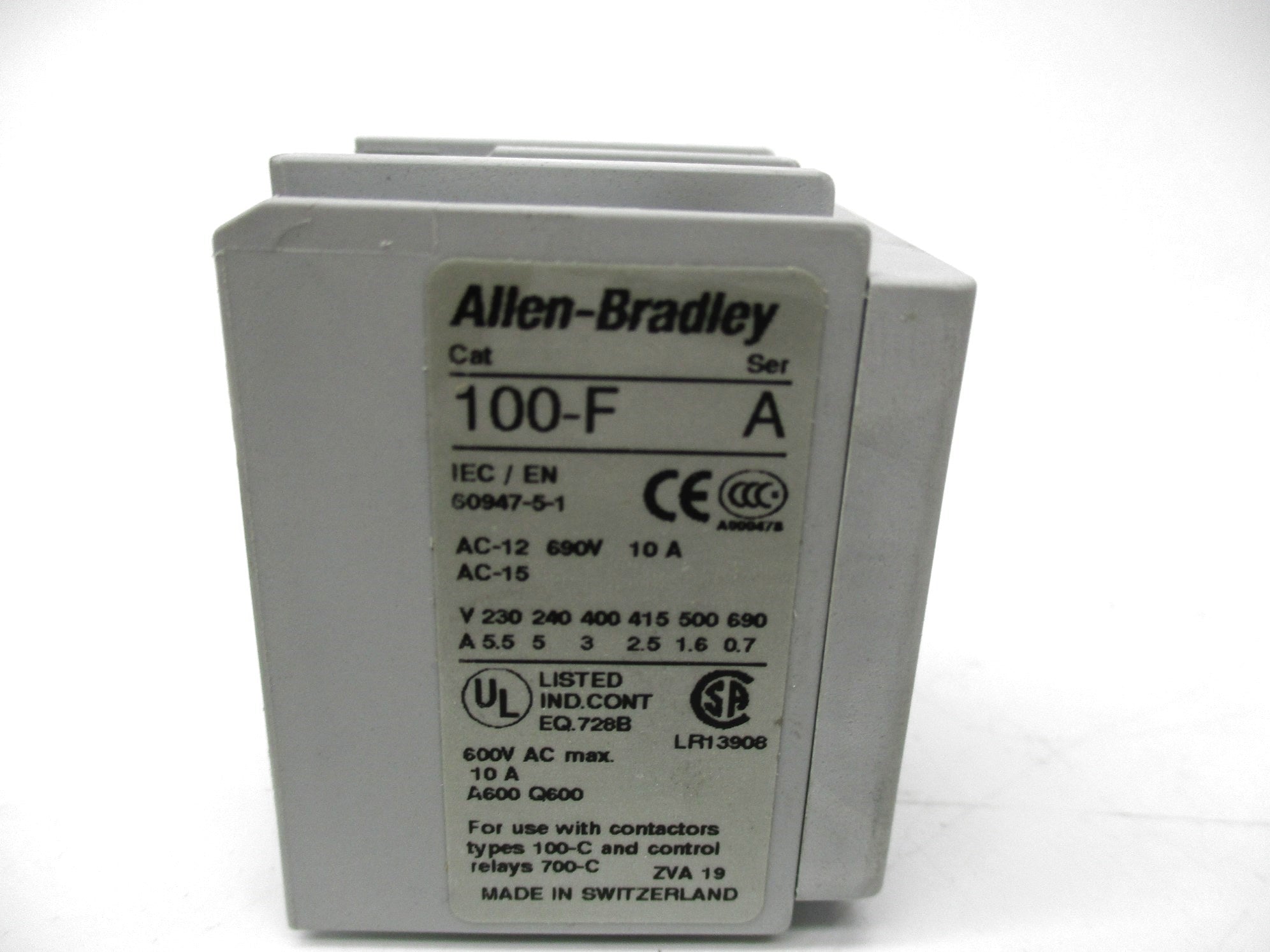 ALLEN BRADLEY 100-FA13 SER. A (WH) NSMP