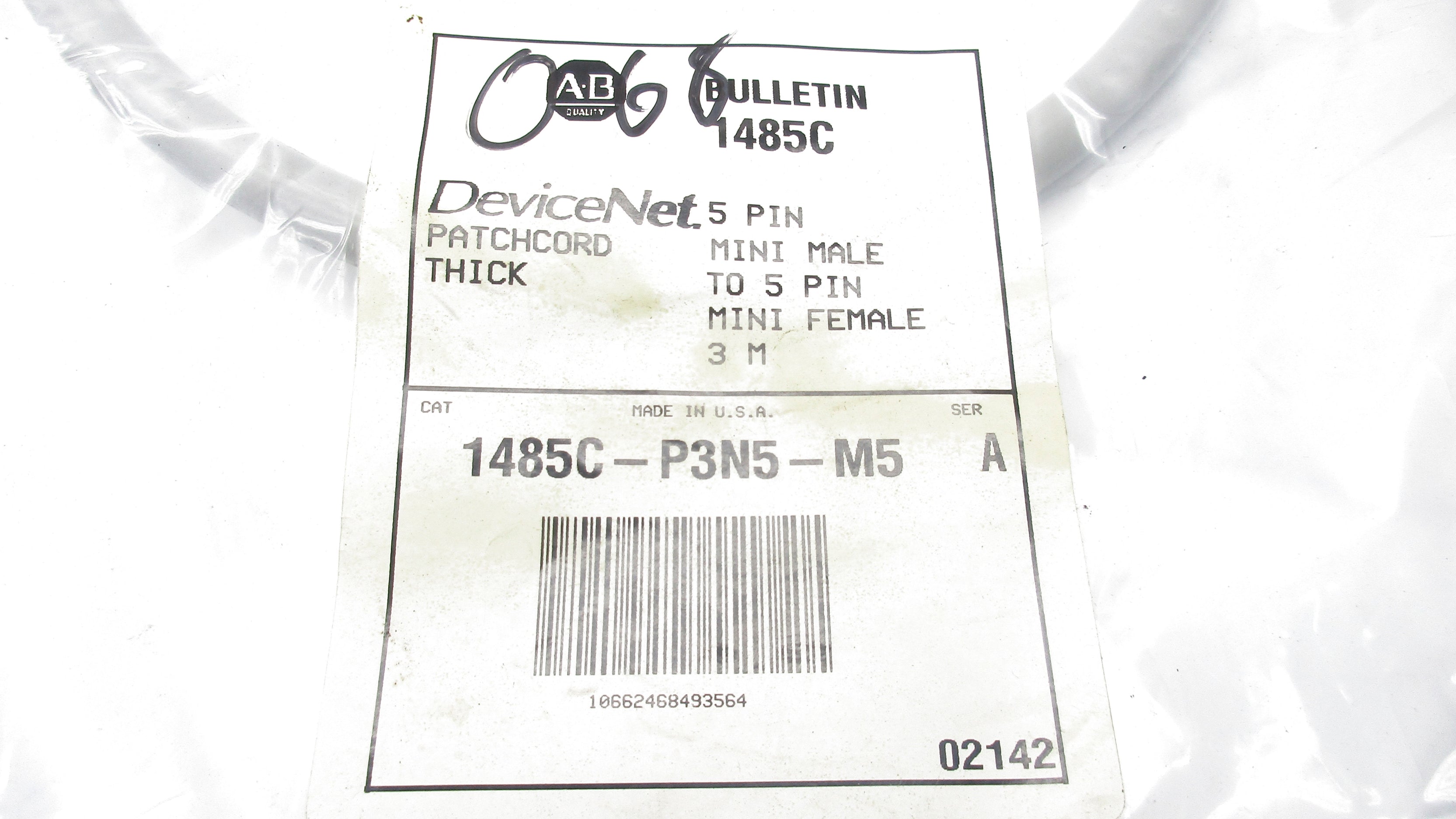 ALLEN BRADLEY 1485C-P3N5-M5 SER. A NSMP