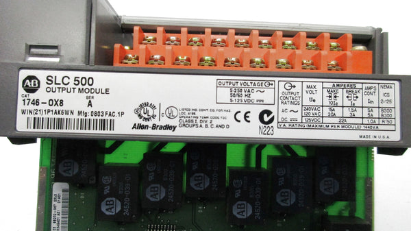 ALLEN BRADLEY 1746-OX8 SER. A 5-250VAC UNMP