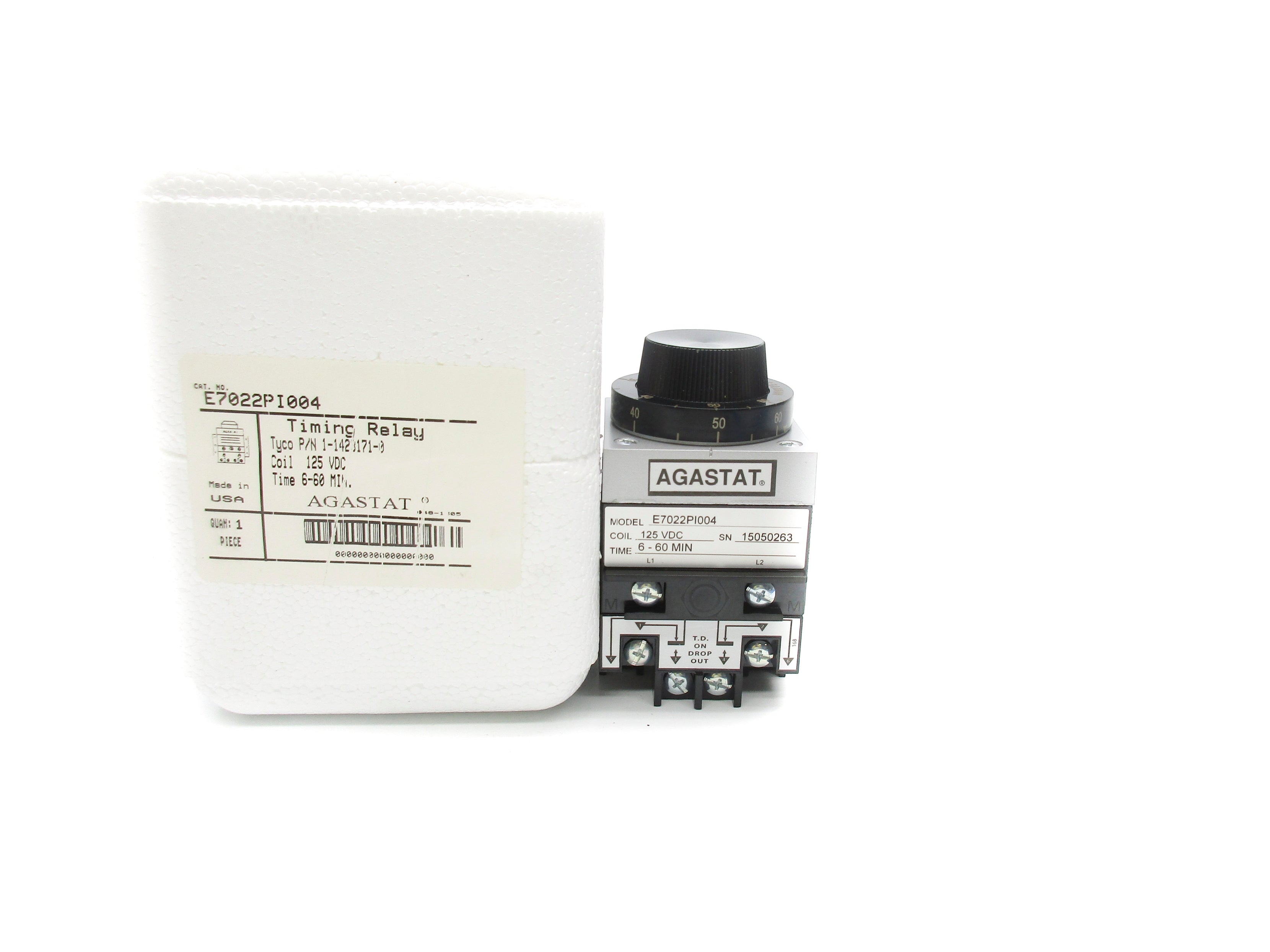 AGASTAT E7022PI004 125VDC NSMP