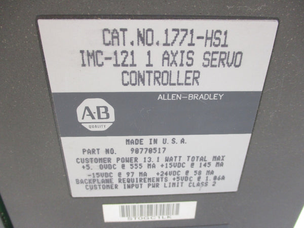 ALLEN BRADLEY 1771-HS1 UNMP