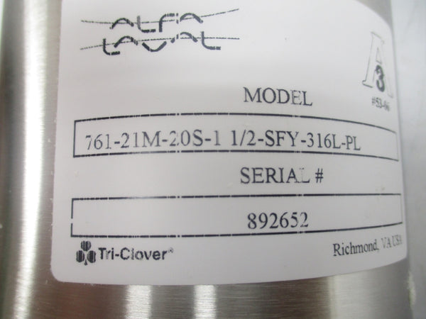 ALFA LAVAL 761-21M-20S-1 1/2-SFY-316LPL NSNP