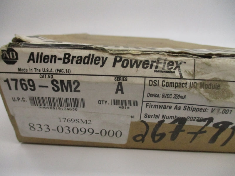 ALLEN BRADLEY 1769-SM2 SER. A  F/W V1.001 5VDC NSMP