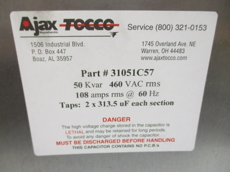 AJAX TOCCO 31051C57 460VAC 108A NSNP