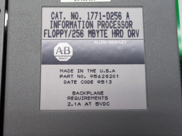 ALLEN BRADLEY 1771-D256 SER. A NSNP