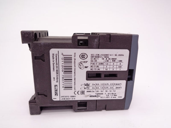 SIEMENS 3RT2015-1BB41 24VDC 50A NSNP