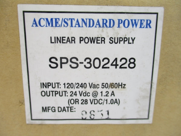 ACME TRANSFORMER SPS-302428 NSMP