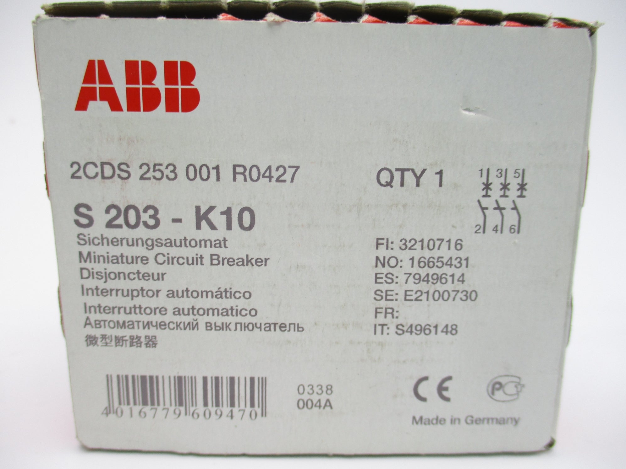 ABB 2CD S253 001 R0427 2A 400V NSMP