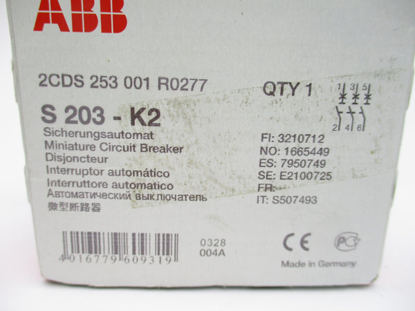 ABB 2CD S253 001 R0277 2A 400V NSMP