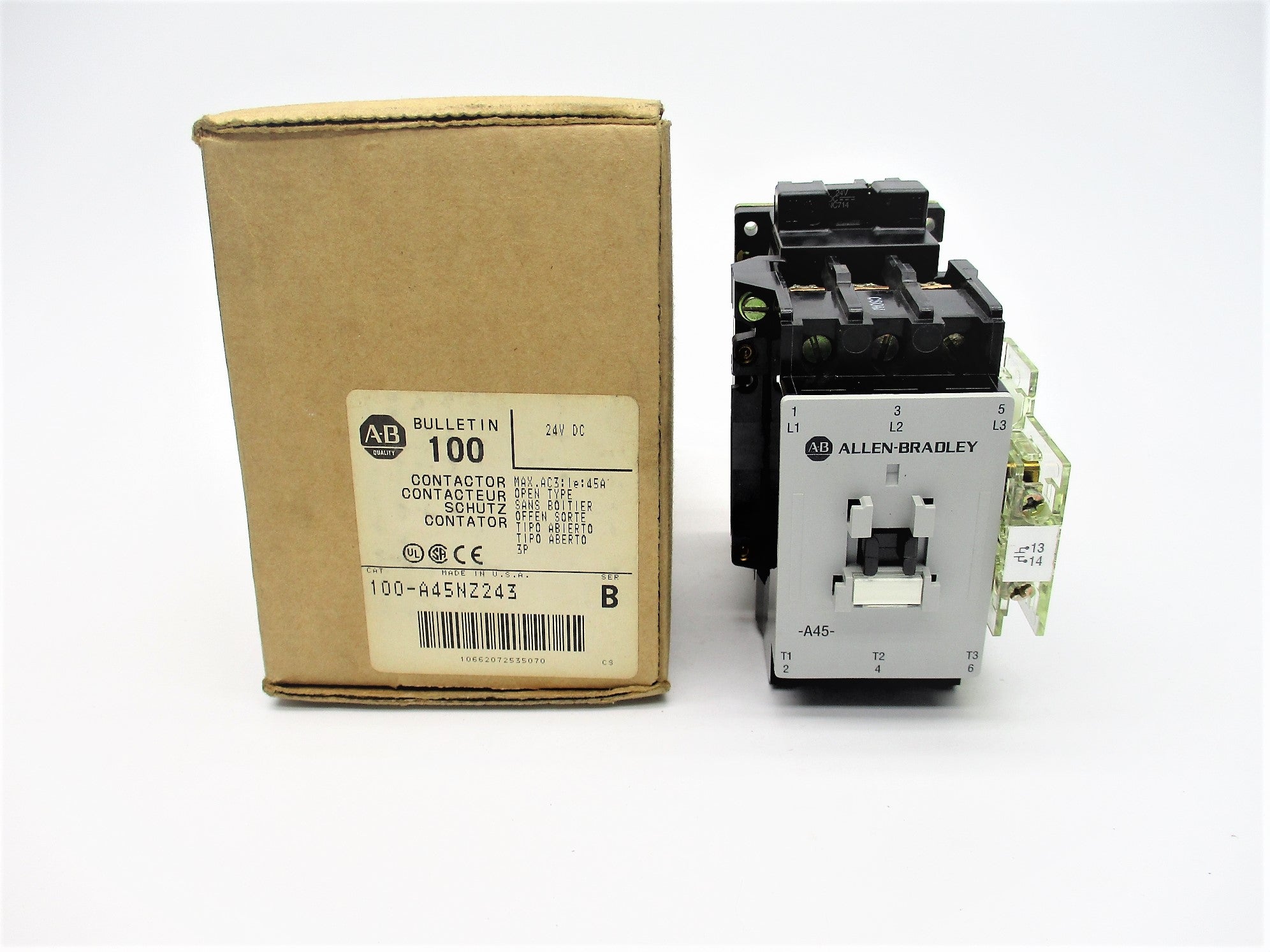 ALLEN BRADLEY 100-A45NZ243 SER. B 24VDC  NSMP