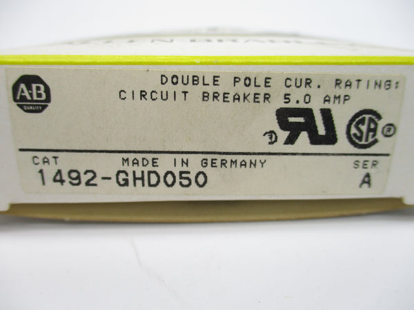 ALLEN BRADLEY 1492-GHD050 SER. A 5A 250VAC NSMP