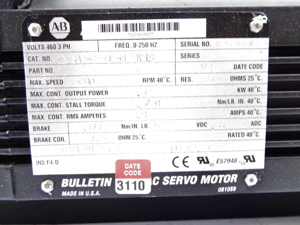 ALLEN BRADLEY 1326AB-B430E-M2K4LS SER. B NSNP