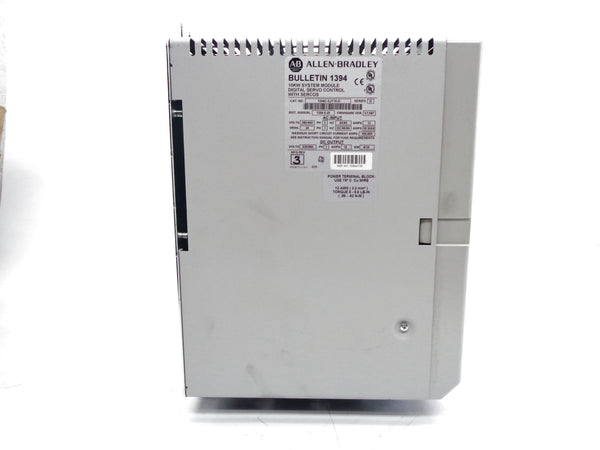 ALLEN BRADLEY 1394C-SJT10-D SER. D F/W 1.087 NSMP