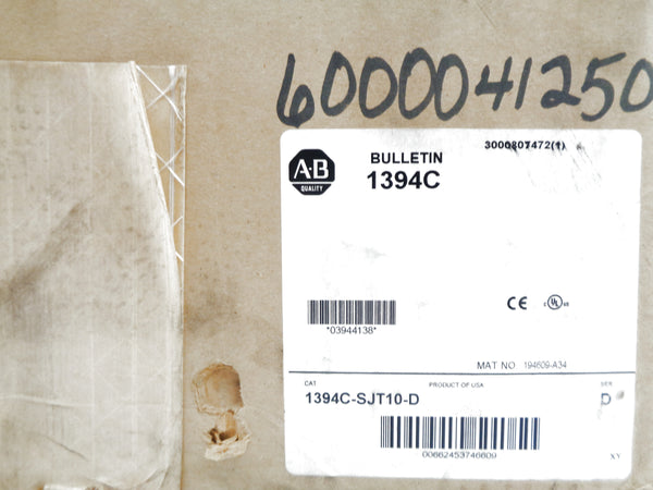 ALLEN BRADLEY 1394C-SJT10-D SER. D F/W 1.087 NSMP