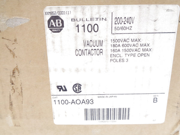 ALLEN BRADLEY 1100-AOA93 SER. B 240V (AS PICTURED) (BR/WH) NSMP