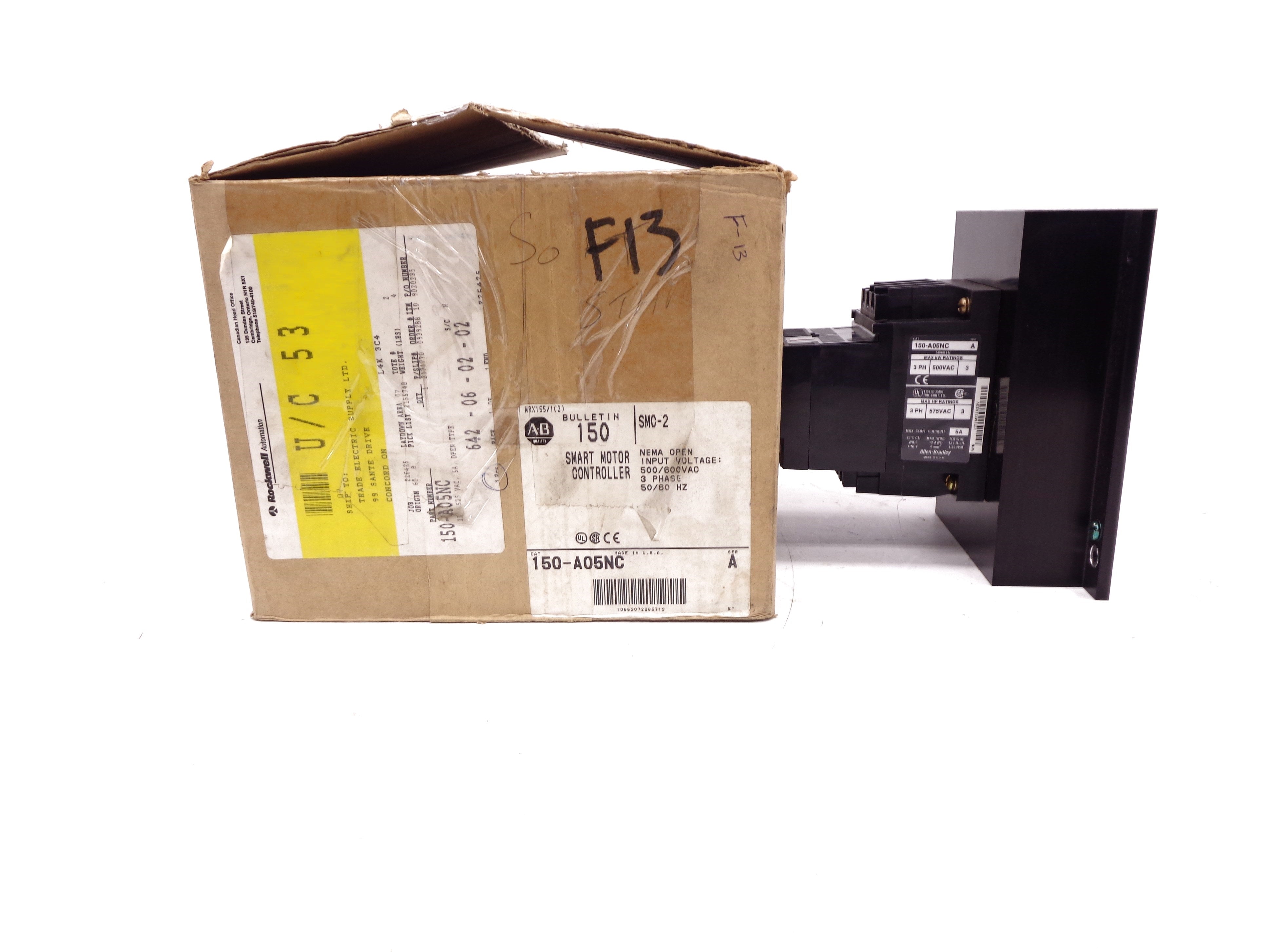 ALLEN BRADLEY 150-A05NC SER. A 500/600VAC 5A (BR/WH) NSMP