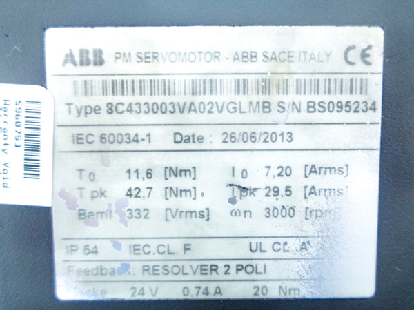ABB 8C433003VA02VGLMB NSNP