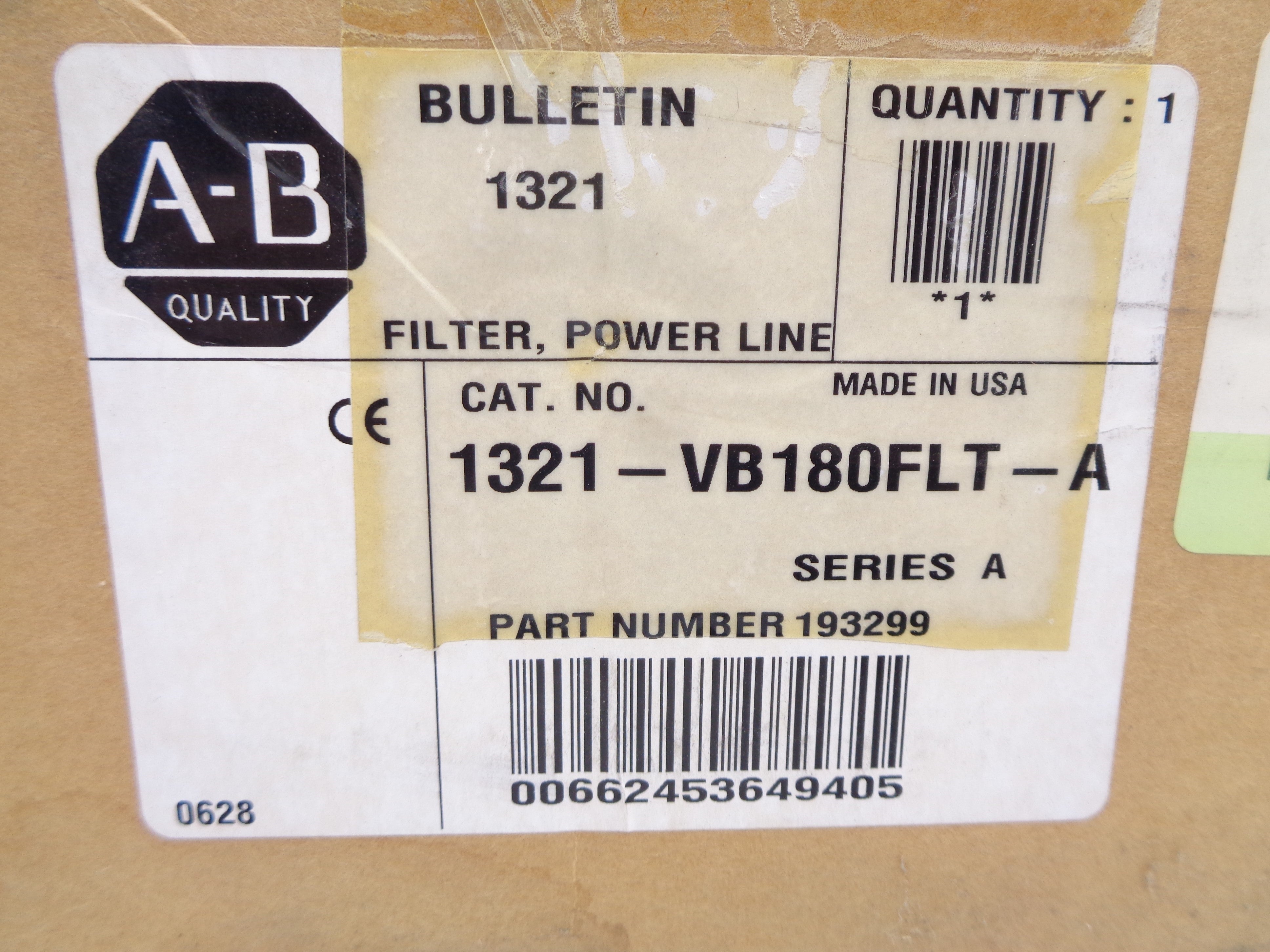 ALLEN BRADLEY 1321-VB180FLT-A SER. A NSMP