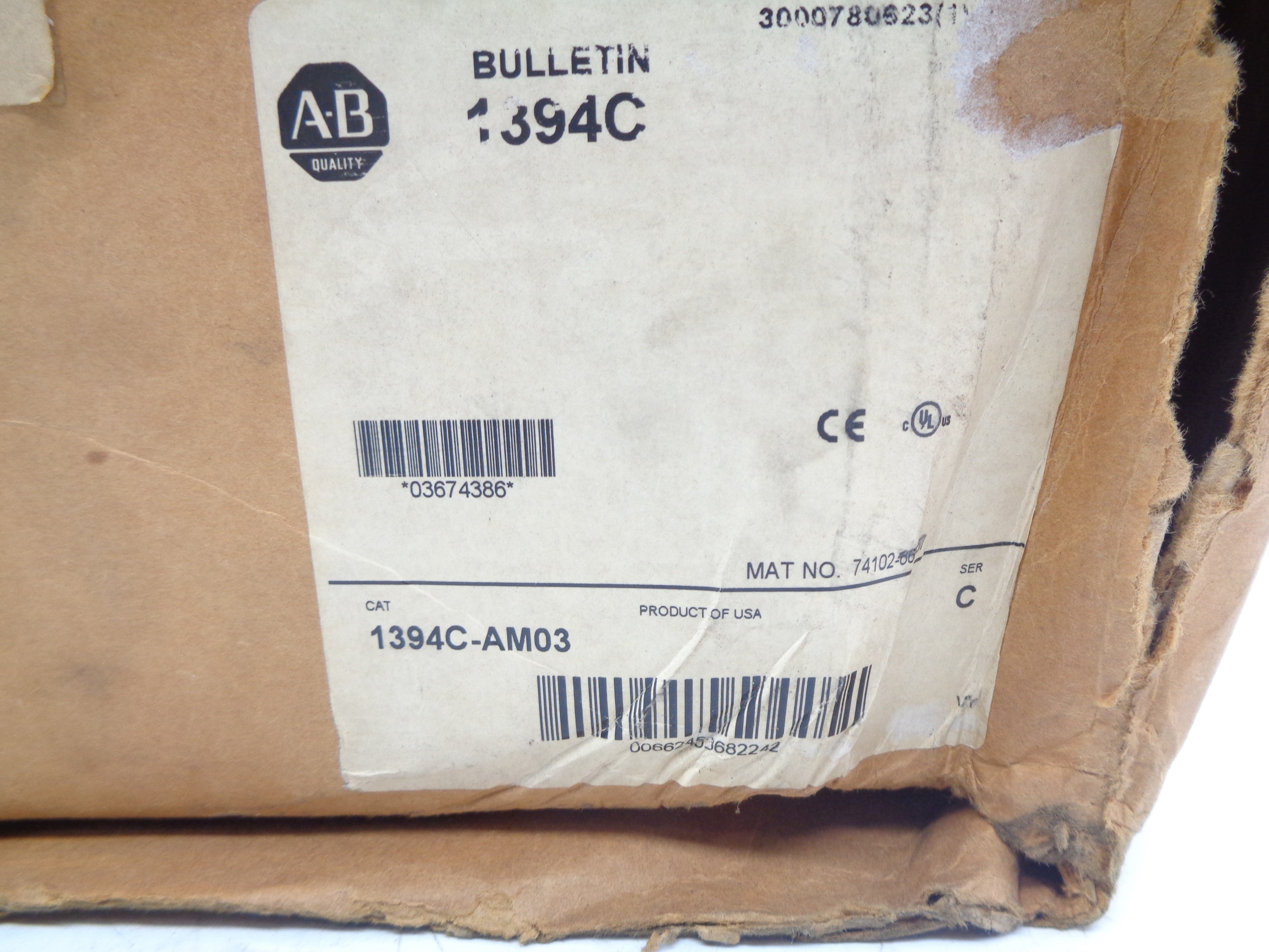 ALLEN BRADLEY 1394C-AM03 SER. C NSMP