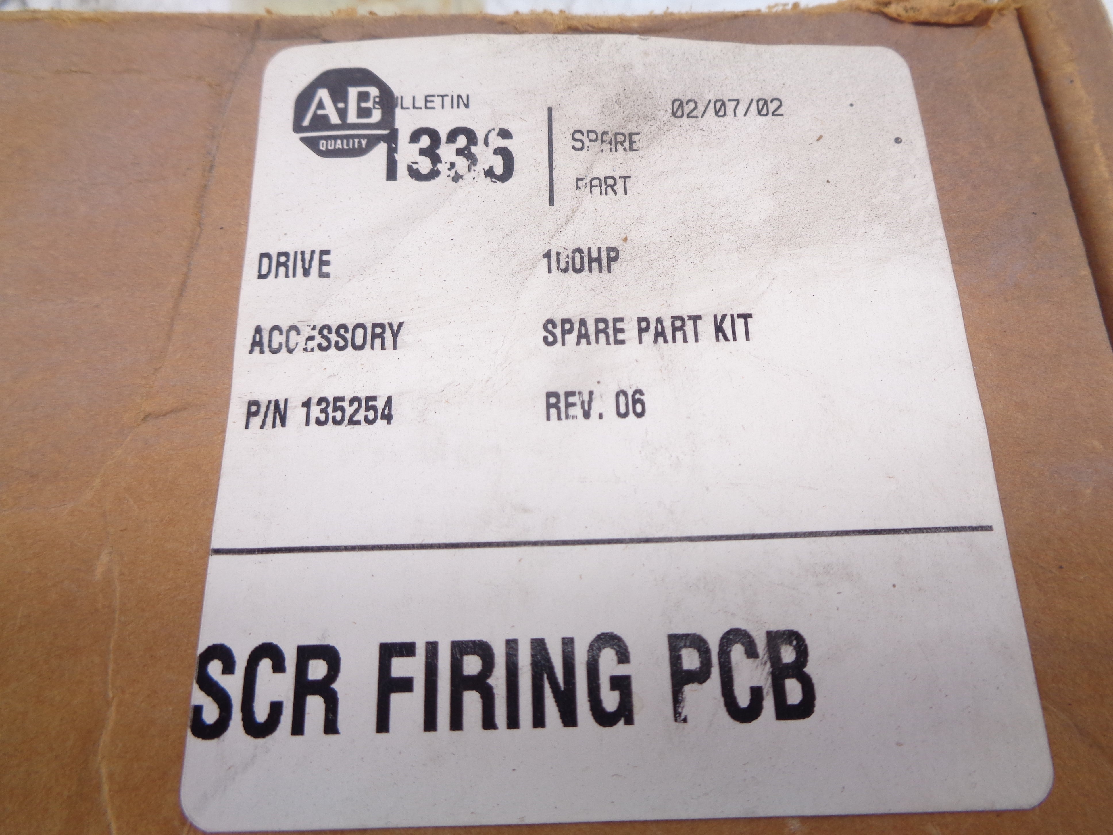 ALLEN BRADLEY 135254 REV. 06 NSMP