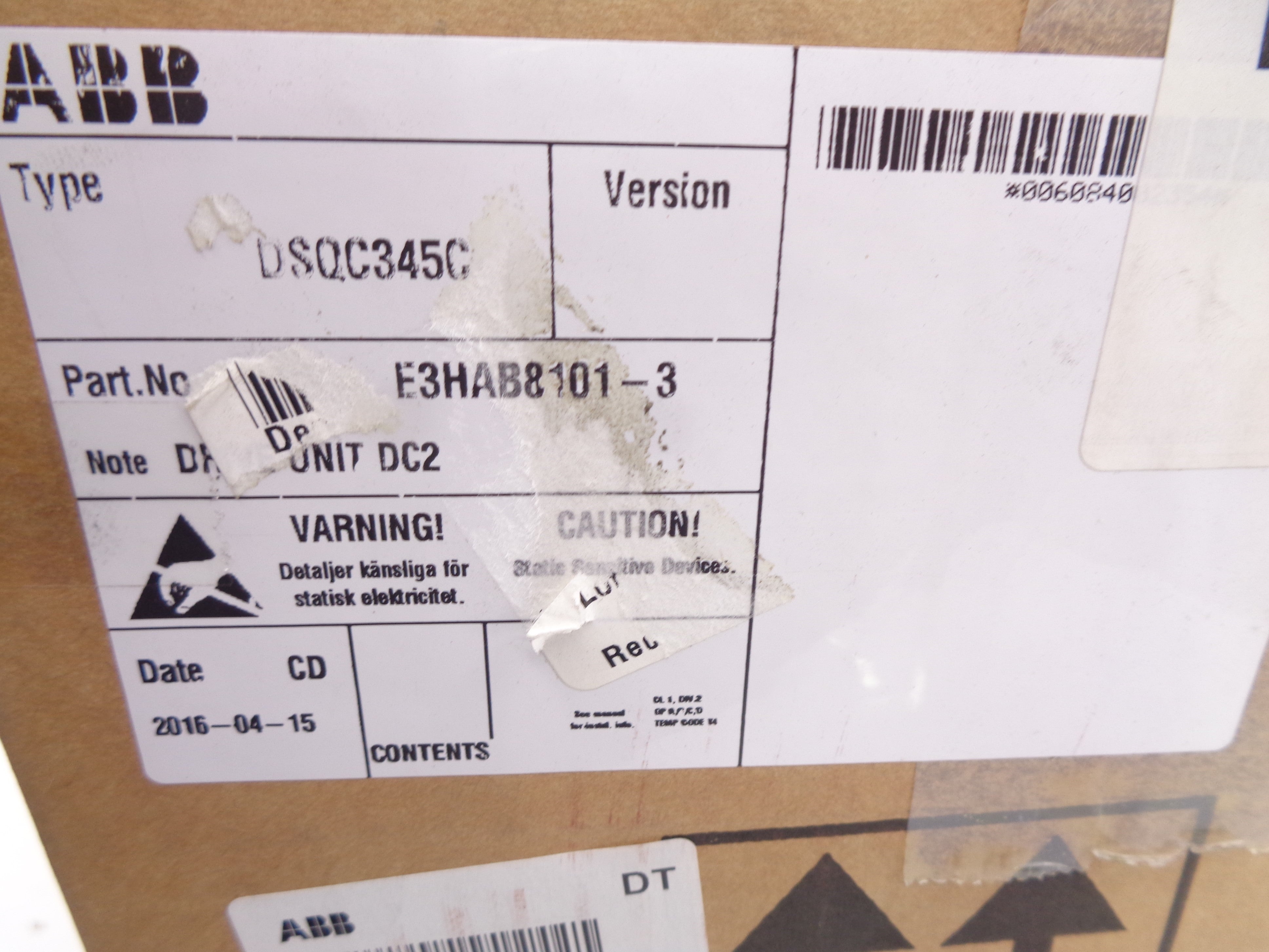 ABB E3HAB8101-3 DSQC345C NSMP