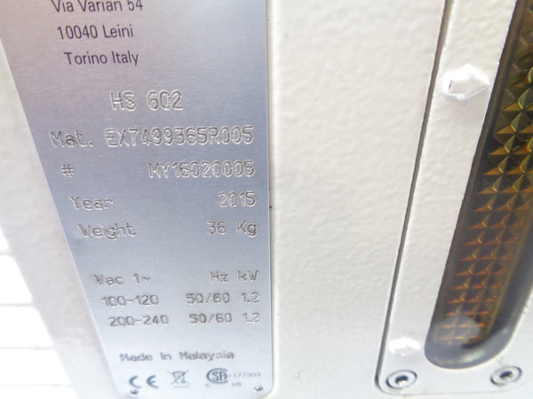 AGILENT HS602 EX7499365R005 UNMP