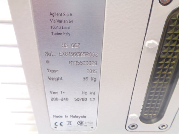 AGILENT HS602 EX8499365R002 UNMP