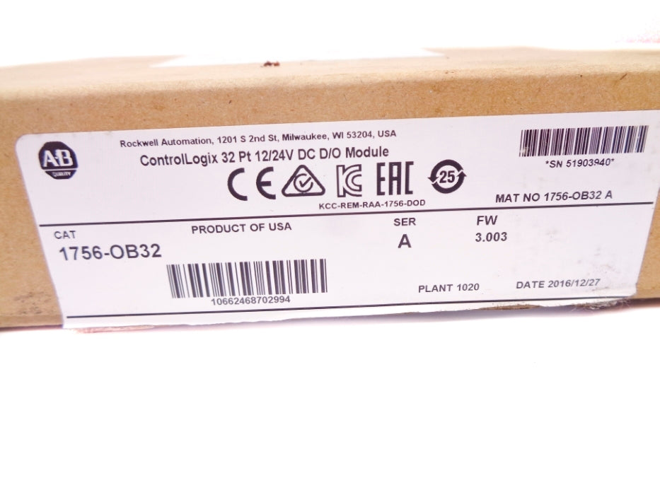 ALLEN BRADLEY 1756-OB32 SER. A F/W 3.003 NSMP