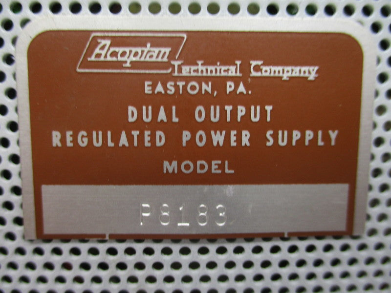 ACOPIAN TECHNICAL P8183 NSNP