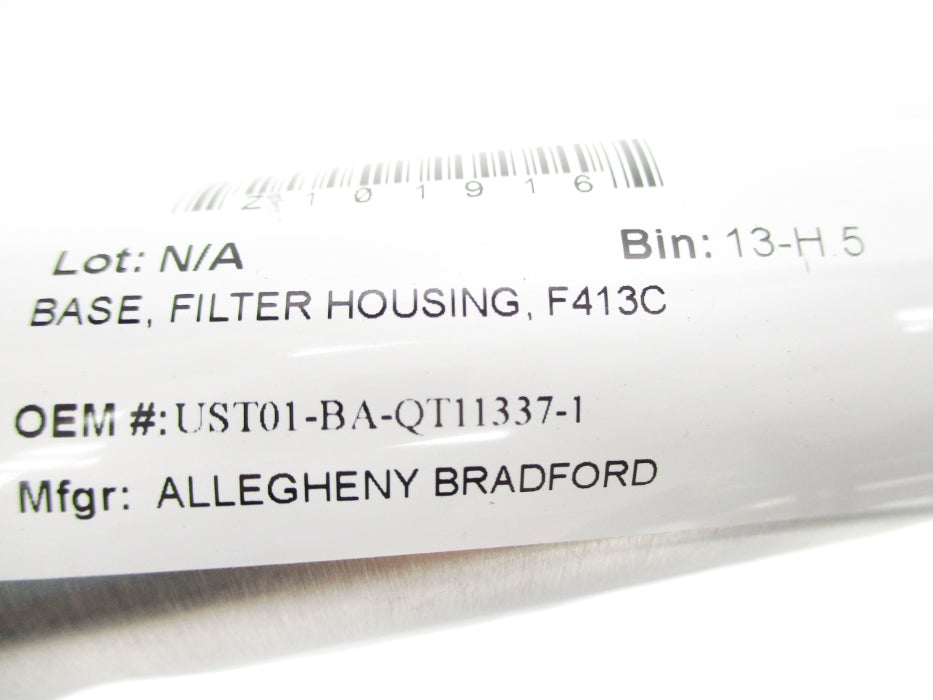 ALLEGHENY BRADFORD UST01-BA-QT11337-1 NSNP