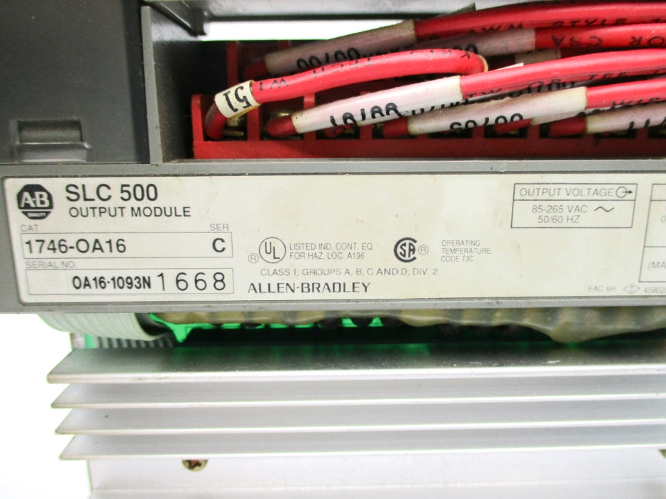 ALLEN BRADLEY 1746-OA16 SER. C 85-265VAC 0.25A UNMP