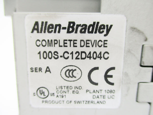 ALLEN BRADLEY 100S-C12D404C SER. A 110/120V UNMP