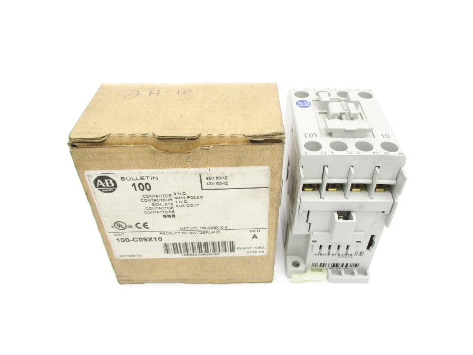 ALLEN BRADLEY 100-C09X10 SER. A 42/48V (BR/WH) NSMP