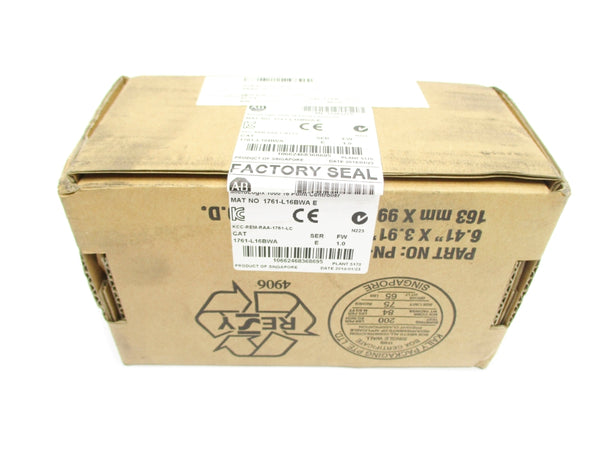 ALLEN BRADLEY 1761-L16BWA SER. E F/W 1.0 DATE: 2014 NSFS