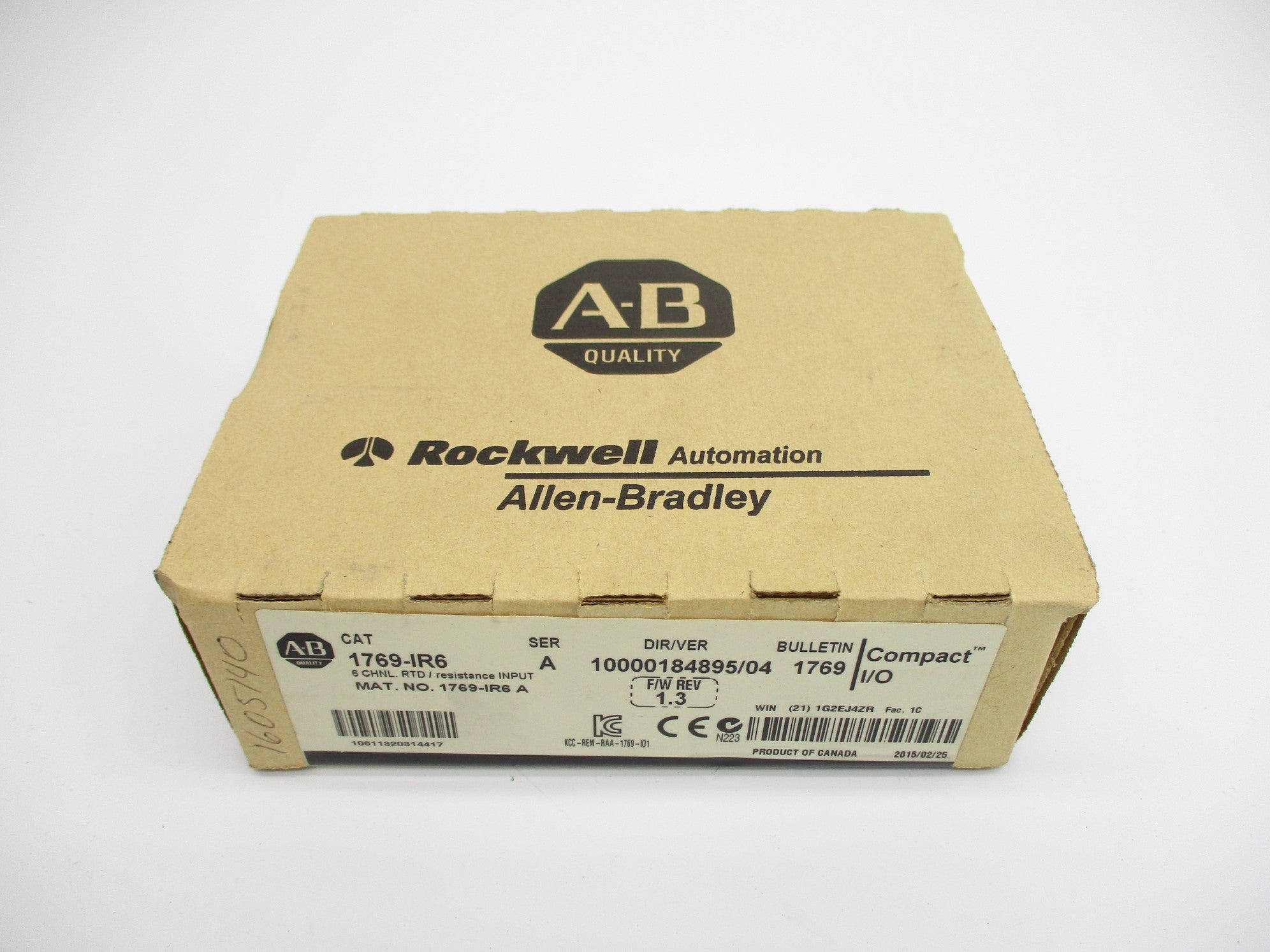 ALLEN BRADLEY 1769-IR6 SER. A F/W 1.3 DATE: 2015 NSFS