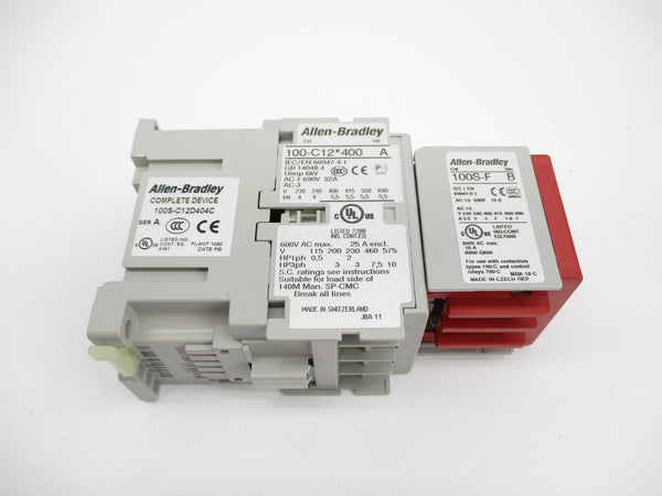 ALLEN BRADLEY 100S-C12D404C SER. A 110/120V (BR/WH) NSMP