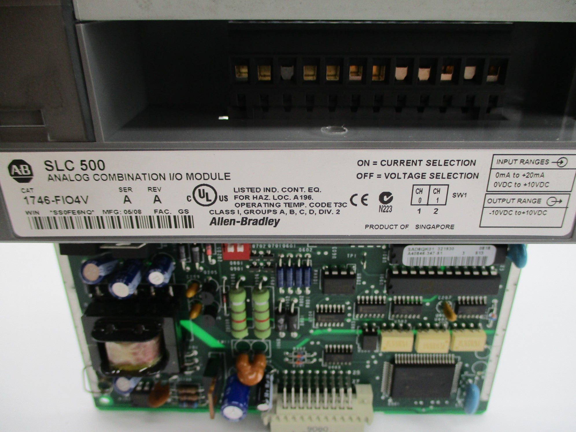 ALLEN BRADLEY 1746-FIO4V SER. A NSNP