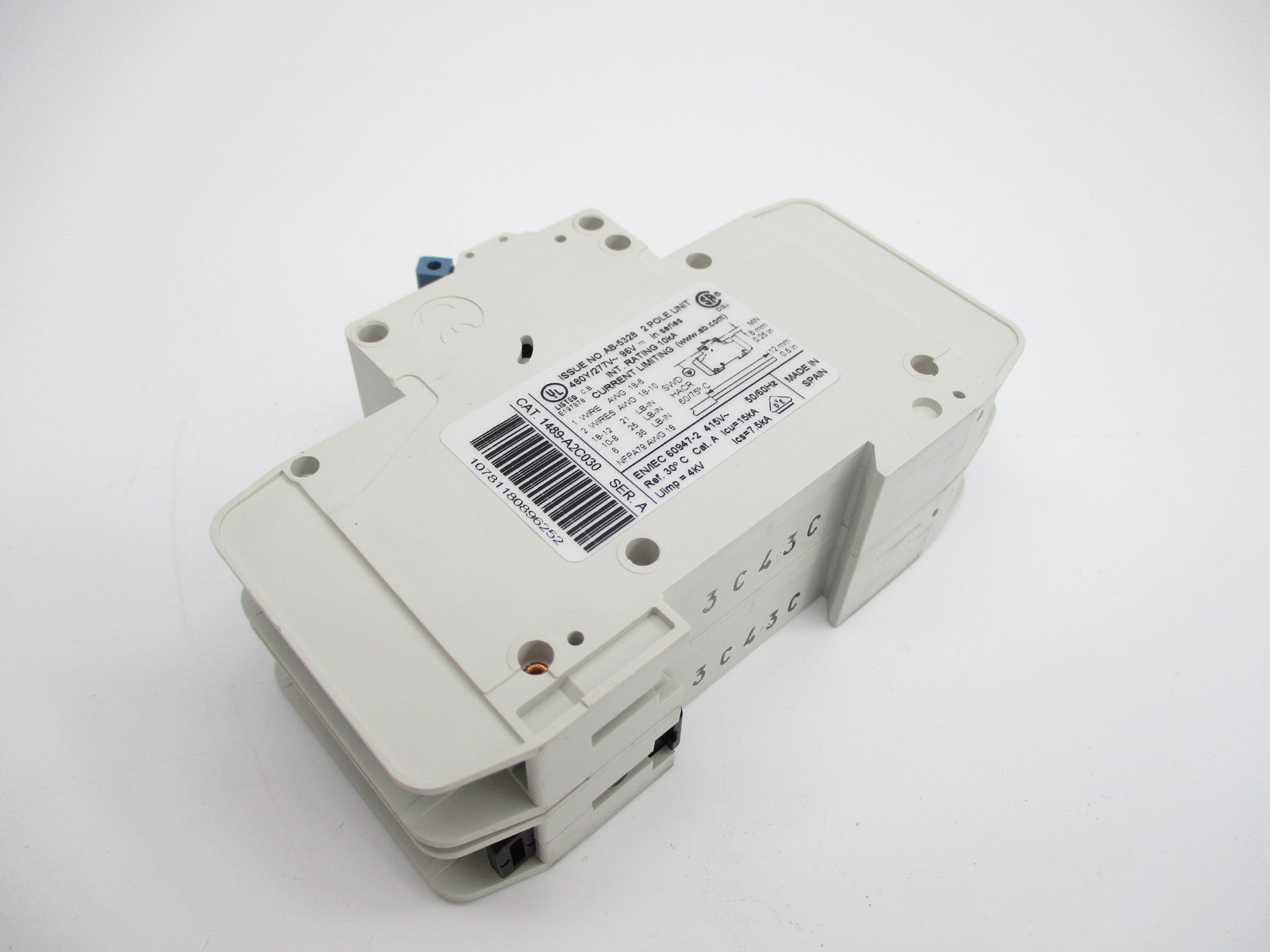 ALLEN BRADLEY 1489-A2C030 SER. A 277VAC 3A NSMP
