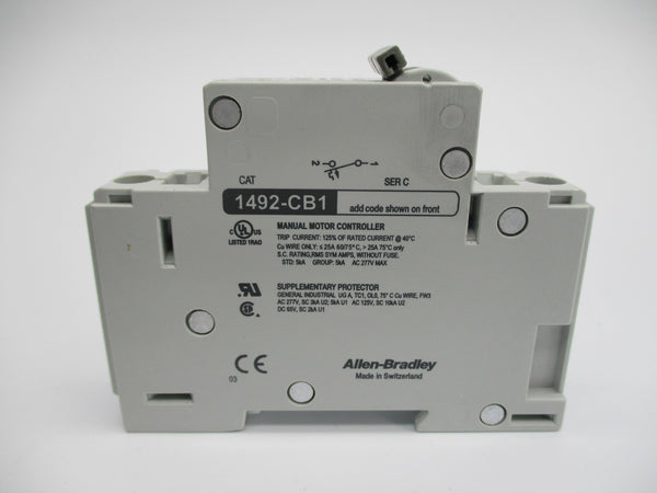 ALLEN BRADLEY 1492-CB1H500 SER. C 50A 277VAC NSMP