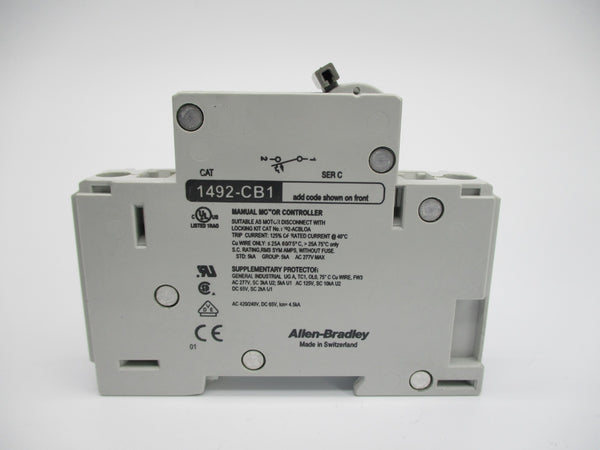 ALLEN BRADLEY 1492-CB1G100 SER. C 277VAC 10A NSNP