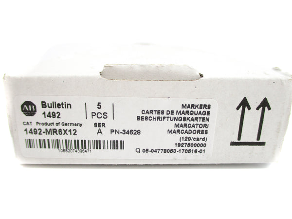 ALLEN BRADLEY 1492-MR6X12 SER. A (PKG OF 5) (WH) NSMP
