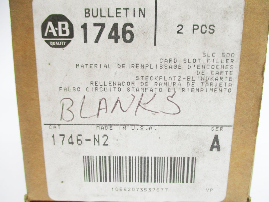 ALLEN BRADLEY 1746-N2 SER. A (PKG OF 2) NSMP