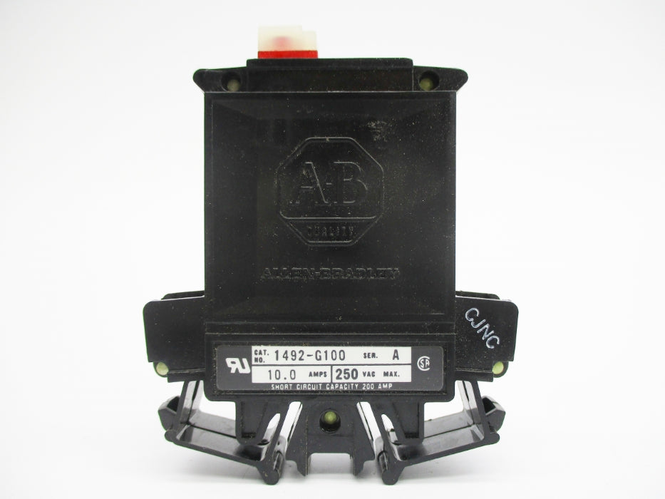ALLEN BRADLEY 1492-G100 SER. A 250VAC 10.0A (BK/YL) NSMP