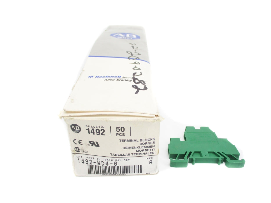 ALLEN BRADLEY 1492-WD4-G SER. A (PKG OF 50) (GY/BL) NSMP