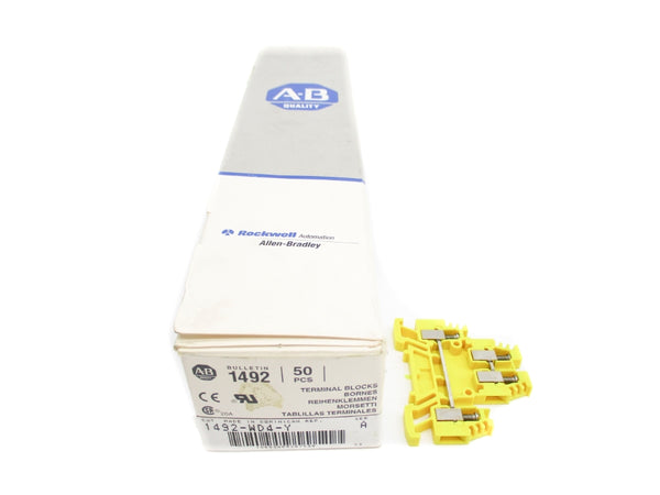ALLEN BRADLEY 1492-WD4-Y SER. A (PKG OF 50) (GY/BL) NSMP