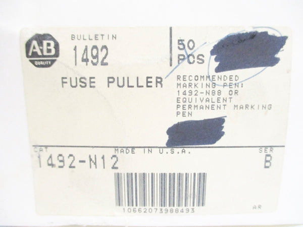 ALLEN BRADLEY 1492-N12 SER. B (PKG OF 50) (GY/BL) NSMP