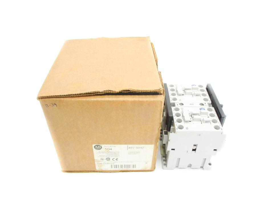 ALLEN BRADLEY 104-C09Y22 SER. A 48V (BR/WH) NSMP