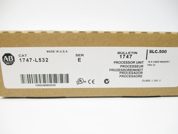 ALLEN BRADLEY 1747-L532 SER. E F/W 10 NSFS