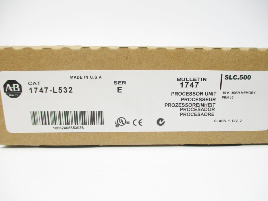 ALLEN BRADLEY 1747-L532 SER. E F/W 10 NSFS